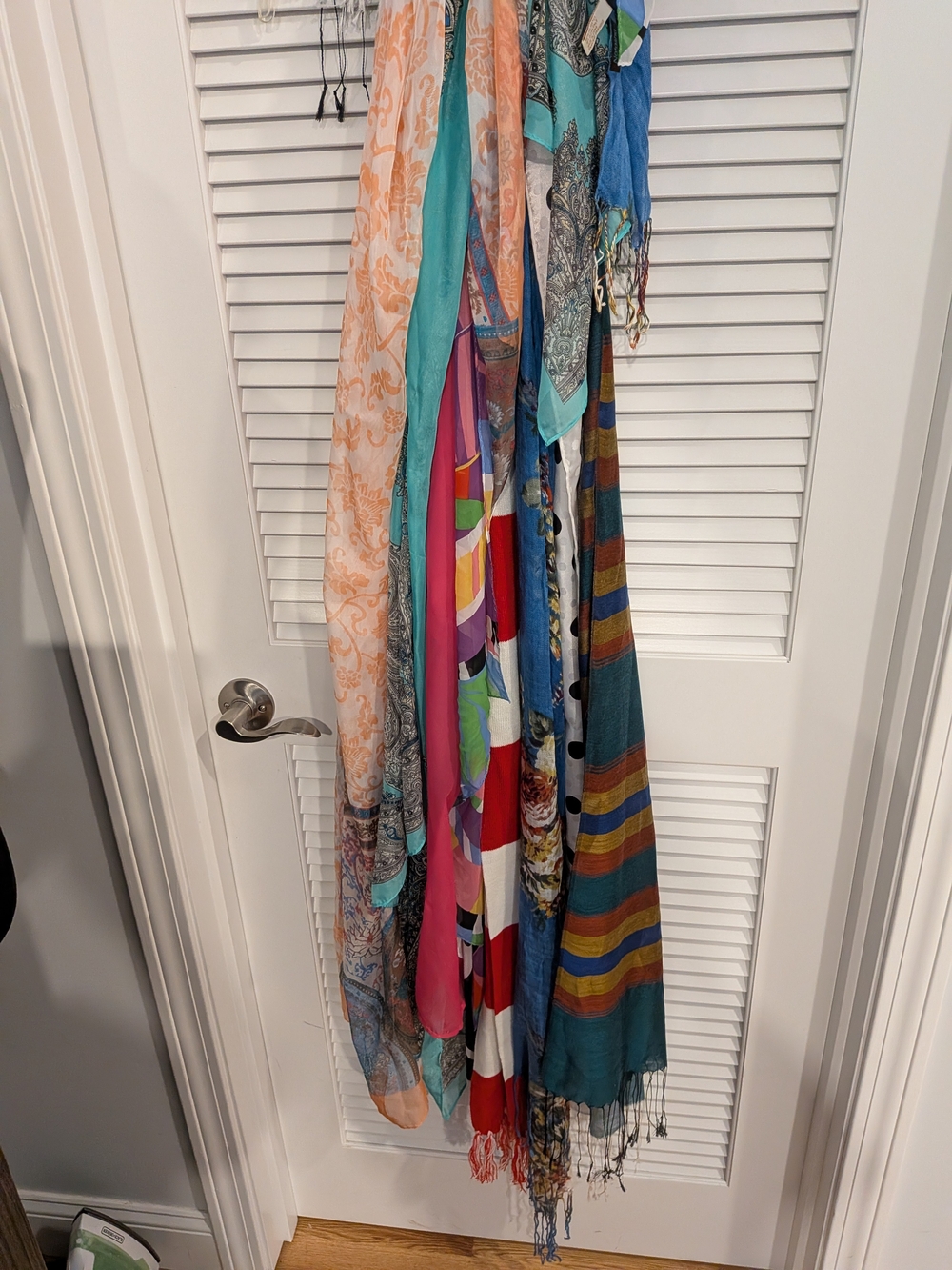 Assorted Teal and Multicolor Decorative Scarves - Lot Of 13